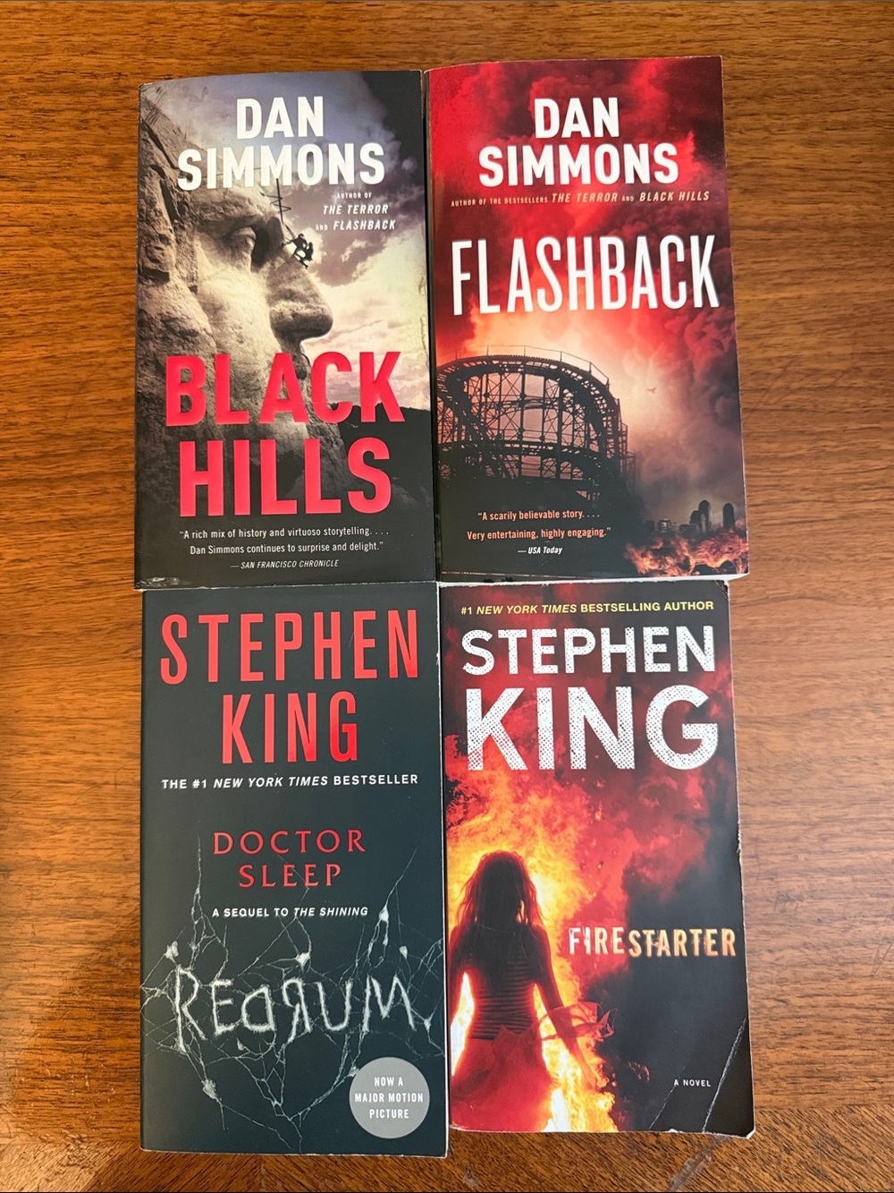 Supernatural 4 Book Stephen King & Dan Simmons Paperback Lot